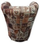Poltrona Imbottita 65x65x75 cm in Tessuto Renier Patchwork Home