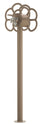 Fontana da Giardino con Rubinetto e Portatubo Integrato Belfer 42/SRF Tortora