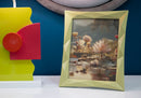 Cornice Greeny 26,8x2,5x31,5 cm in Resina e Vetro Verde      