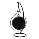 Orologio da Tavolo Pendolo 16x13,5xh33 cm in Metallo Nero