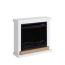 Camino Elettrico da Pavimento 75x67,8x24,5 cm Effetto Fiamma 1500W Sined Sorano Bianco