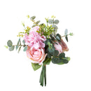Set 4 Bouquet Artificiali Rose Ortenzia 40 cm