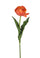 Set 4 Tulipani Artificiali con Real Touch Altezza 67 cm Arancio