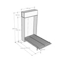 Letto 1 Piazza e Mezzo a Scomparsa Salvaspazio Kentaro H250 cm Bianco