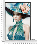 Dipinto su Tela Laccato Pam con Cornice 62x4x92 cm in Pino e Tela e Plastica      