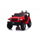 Macchina Elettrica per Bambini Fuoristrada Jeep Wrangler Rubicon 12V con Telecomando Rosso