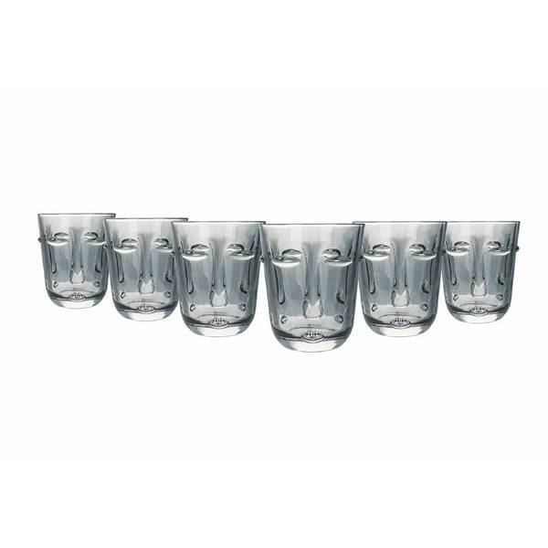acquista Set 6 Bicchieri Acqua Vis à Vis in Vetro VdE Tivoli 1996 Grigio scuro