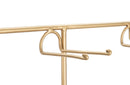 Porta Bottiglie da Muro Fashion 77x11,5x65,5 cm in Ferro Oro e Nero