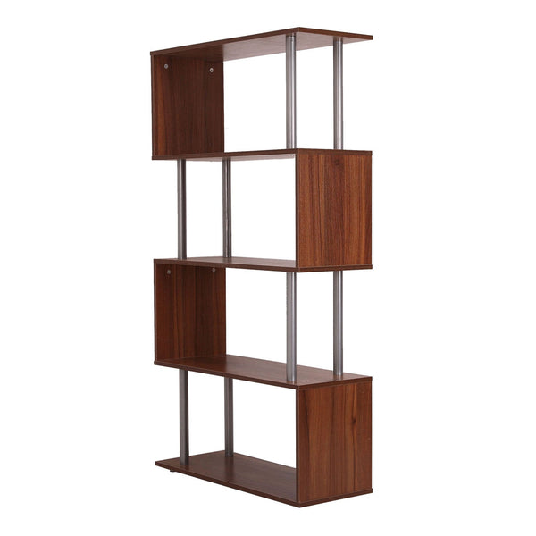Libreria da Parete in Legno Noce 80x30x145 cm prezzo