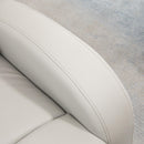 Poltrona Relax Reclinabile Manuale 80x91x102 cm in Similpelle Grigio Chiaro
