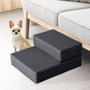 Scaletta per Cani Materassino 2 in 1 45x39x20 cm in PU e Gommapiuma Nero
