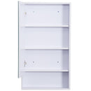 Specchio Armadietto da Bagno Pensile Bianco 50x90x12 cm 