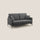 Divano 2 Posti 140x94x90 cm in Tessuto Grigio