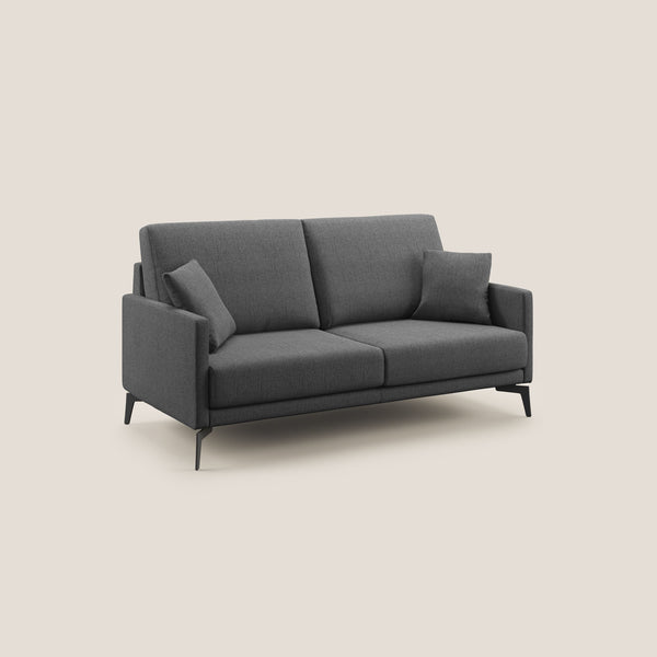 Divano 2 Posti 140x94x90 cm in Tessuto Grigio prezzo