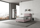 Letto 1 Piazza E Mezzo Imbottito in Microfibra Antea Large Glicine Varie Misure