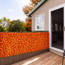 Siepe Artificiale Sintetica 1x 3 m Rotolo Rete Anticaduta con Foglie Arancio      