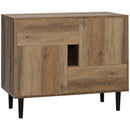 Mobile  2 Ante 2 Cassetti 76,5x39,5x64,5 cm in Legno Naturale
