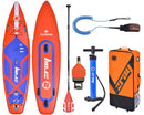 SUP Tavola Stand Up Paddle Gonfiabile 335x84x15 cm Kayak ZRAY Fury Pro Rosso