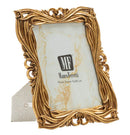 Cornice Baroque 21,8x1,8x26,5 cm in Resina e Vetro Oro      