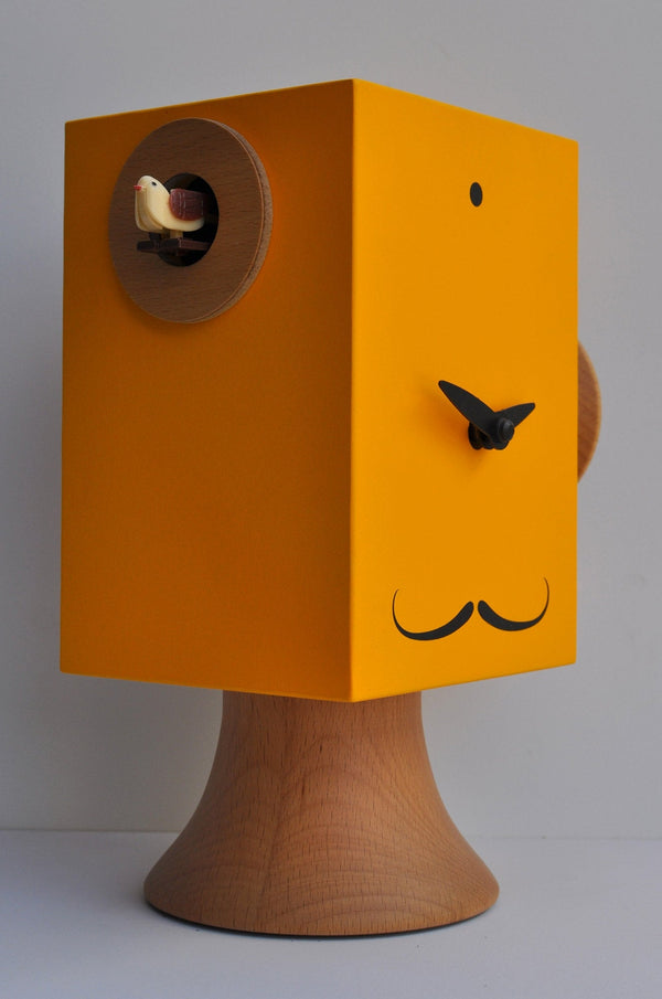 Orologio a Cucù da Appoggio 15X24X11Cm Pirondini Italia Faccine Dalì Giallo Melone online