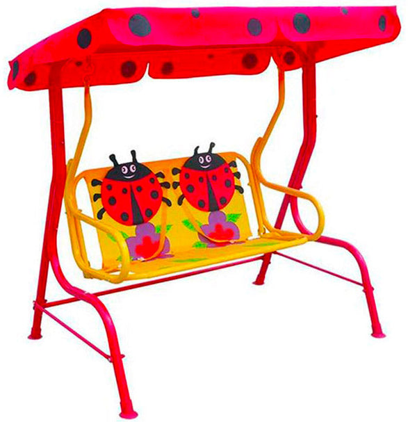 Dondolo per Bambine 2 Posti Coccinella Rosso e Giallo prezzo