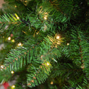 Albero di Natale Artificiale 225 cm 1146 Rami 450 Luci LED Bianche Verde