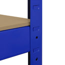 Scaffale da Garage Senza Bulloni 160x60x180 cm in Acciaio Blu  