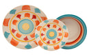Servizio Piatti 18 Pezzi in Stoneware Collection Cherokee Rosso