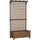 Fioriera da Giardino con Traliccio per Piante Rampicanti 90x45x183 cm in Legno di Abete Marrone