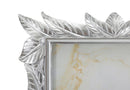 Cornice Leavy Silver 21,2x1,7x26,8 cm in Resina e Vetro Argento      