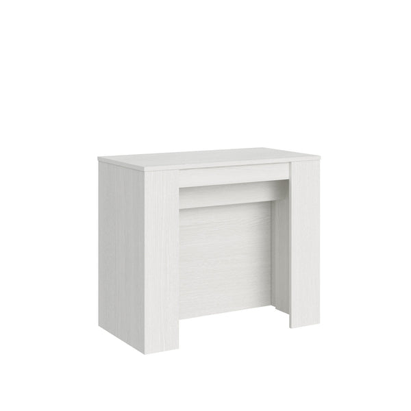 acquista Consolle Allungabile 90-296x48x77 cm in Nobilitato Bianco