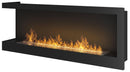 Camino a Bioetanolo da Incasso 120x45 cm Corner 1200 Left Sinistro Nero