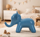 Sgabello Elephant Blu 86x46x56 cm in Polietilene Blu      