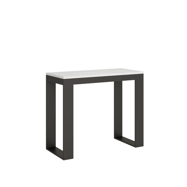 Consolle Allungabile 90-196x40x77 cm in Nobilitato Bianco acquista