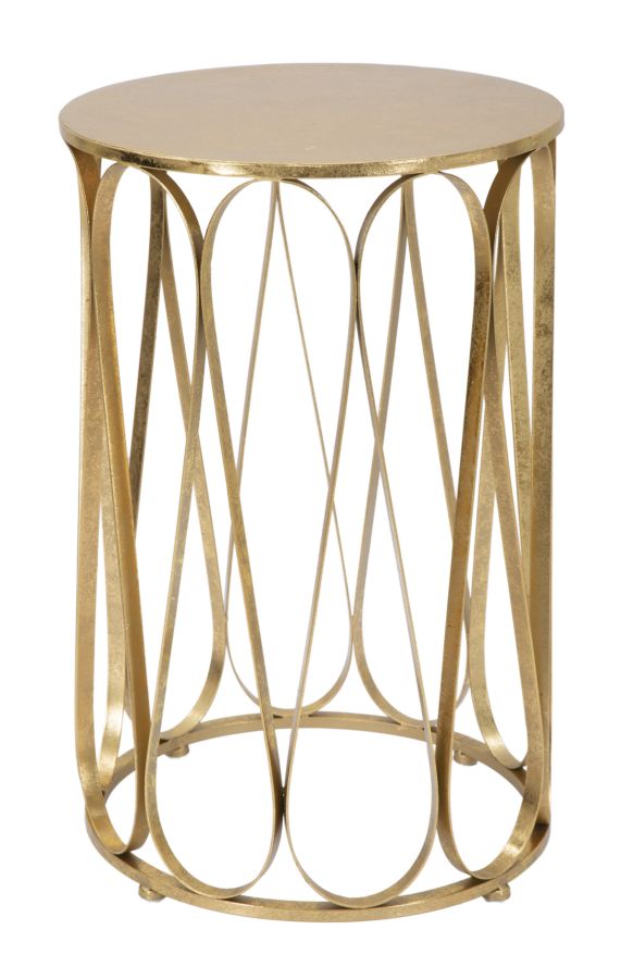 Tavolinetto Venice Ø37x58 cm in Ferro Oro prezzo