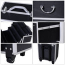 Trolley Porta trucchi Professionale Nero 36x23x58-103 cm  Style