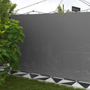 Pareti Gazebo 3x3 e 3x6 m in Tessuto Oxford Grigio con Chiusure ad Anello e a Gancio