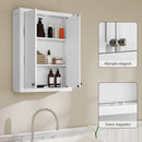 Mobile da Bagno a Parete 61x20x84 cm con 3 Ripriani in MDF Bianco  