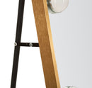 Specchio da Terra LED Hollywood Arco 70x6x170 cm in Alluminio e Specchio Oro      