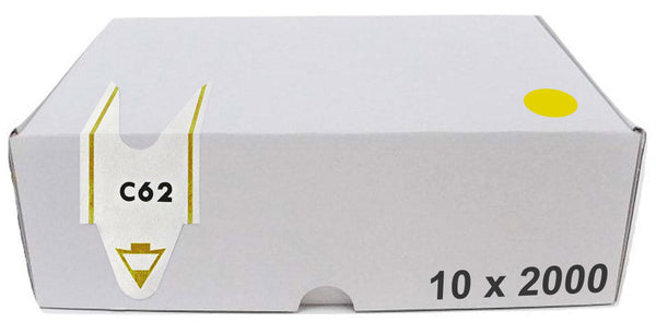 prezzo Confezione da 20000 Tickets per Distributore a Chiocciola Lettera + 2 Cifre Visel Gialli