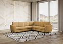 Divano Angolare 6 Posti 288x228x85 cm Yasel in Tessuto Ocra