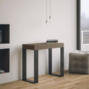 Consolle Allungabile 90-300x40x77 cm Tecno Premium Tortora Telaio Antracite 