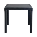 Tavolo Dallas 80x80x74 h cm in Wicker Antracite
