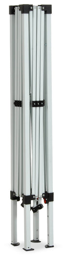 Gazebo da Giardino Pieghevole 3x3m Telo in Poliestere e PVC con Ventilazione Taddei Automatico Bianco