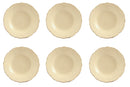Set 6 Piatti Fondi Ø23x4 cm in Gres Villa d'Este Home Tivoli Duchessa Gialli