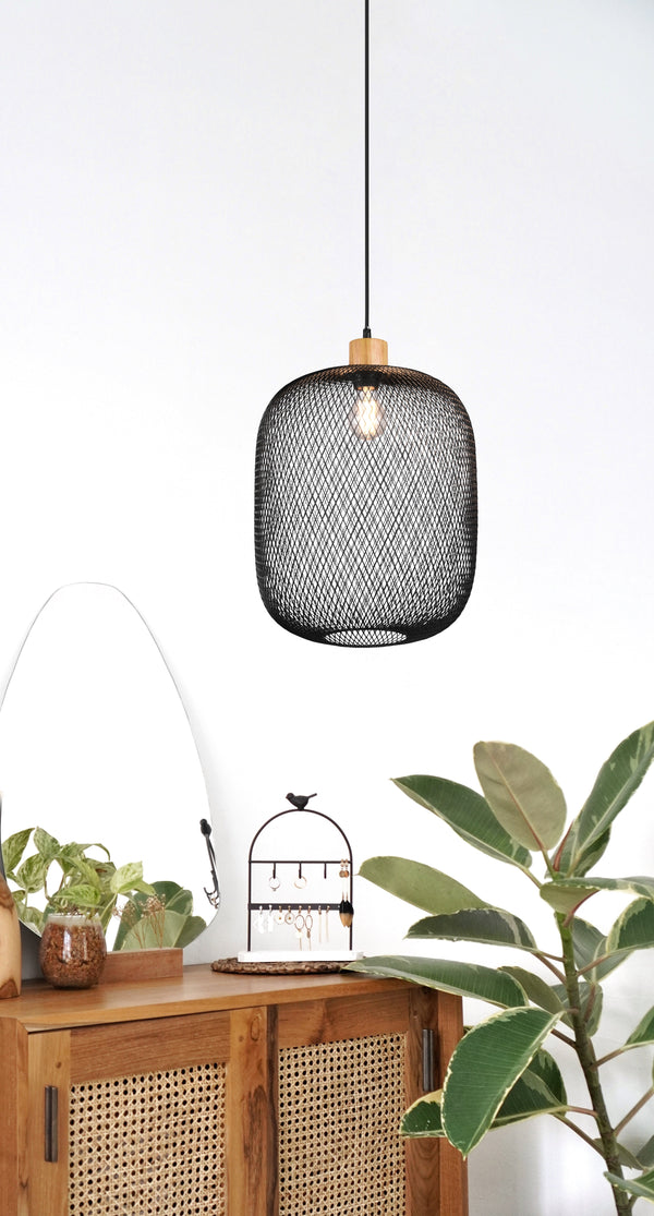 Lampada a Sospensione da Interno in Metallo Nero Opaco prezzo