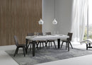 Tavolo Allungabile 130/234x90x77 cm Flame Premium Bianco Frassino