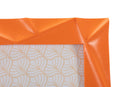 Cornice Orangy 20,8x2x26 cm in Resina e Vetro Arancione      