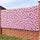 Siepe Artificiale Sintetica 1x 3 m Rotolo Rete Anticaduta con Fiori Rosa