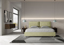 Letto Matrimoniale Imbottito in Microfibra Antea Large Tè Verde Varie Misure